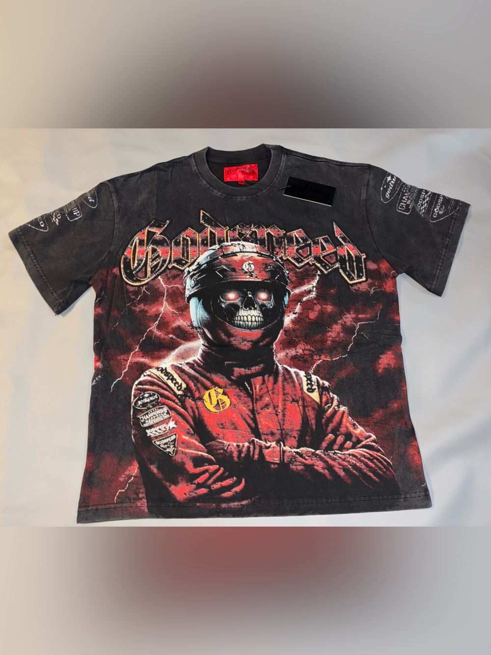 Godspeed Racer Skeleton Oversized- Black & Red